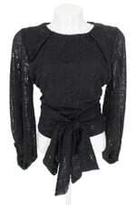 blusa Ateen feminina preta com bordado