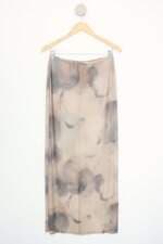 Saia Midi em Tule Com Estampa Marmorizada Guardaroba