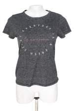 blusa esportiva Renner feminina cinza com barra mullet e silk