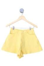 shorts feminino amarelo