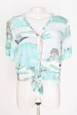 camisa lunender feminina estampada com barra mullet