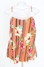 regata kalima feminina estampada  com renda