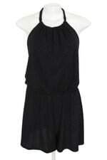 macaquinho Bershka feminino preto com aplique