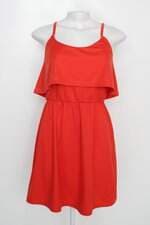 Vestido loghaus feminino laranja com Sobreposição