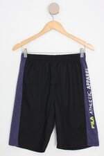 bermuda esportiva masculina preta com recortes