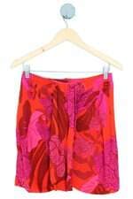 saia Farm feminina vermelha estampada