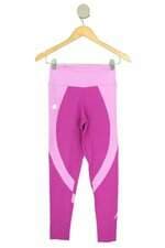 calça legging duzani feminina rosa com recortes