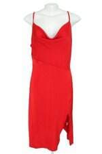 vestido d&m feminino vermelho com fenda
