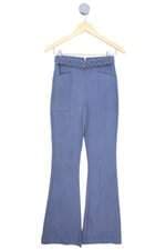 calça de tecido LUIZA BOTTO feminina azul