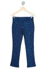 calça de tecido Bo.Bô feminina azul animal print