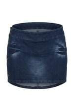 Shorts saia feminino plus size azul