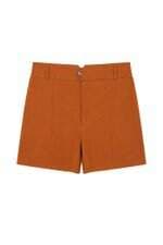 Shorts feminino Viscolinho Achados Repassa  laranja