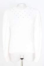 blusa l'atelier feminina branca com aplique