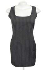 vestido Carmim feminino cinza com forro e silk