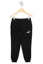 calça de tecido Puma kids preta com silk