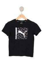camisa Puma kids preta