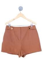 shorts Riachuelo feminino marrom com aplique