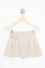 shorts saia zara kids bege xadrez