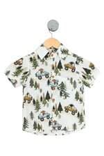 camisa the mini forest kids estampada 
