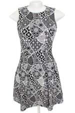 vestido zara feminino estampado