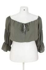 cropped kayla plus size feminino verde