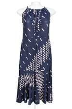 vestido Zinzane feminino estampado com fenda e forro