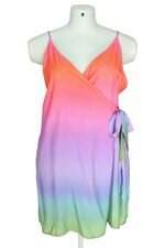 vestido Farm feminino colorido com degradê e sobreposição