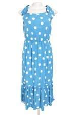 Vestido Midi Azul com Poás Kalli