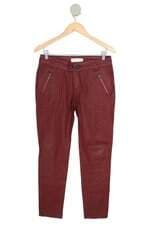calça de tecido Ecletic feminina vermelha
