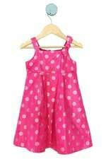 vestido Gap kids rosa com forro