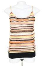 blusa de tricô feminina colorida com corrente