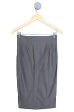 saia Lita Mortari feminina cinza com fenda