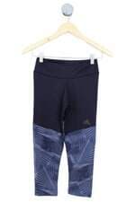 calça legging Adidas feminina roxa estampada