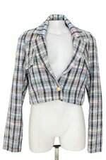 blaser cropped feminino zadrez