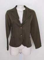 Casaco com ombreira moana fashion feminino verde musgo