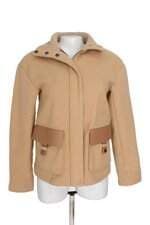 Jaqueta Renner feminina bege com forro