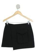 shorts saia Zara feminino preto