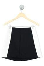 saia Nati vozza feminina bicolor com barra mullet e forro