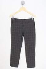 calça de tecido Zara feminina xadrez