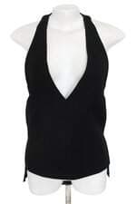 blusa bobô feminina preta com barra mullet