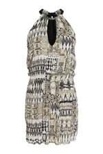 Vestido Feminino Shoulder estampado