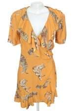vestido Farm feminino estampado com babado