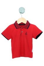 camisa polo alakazoo kids vermelha com silk