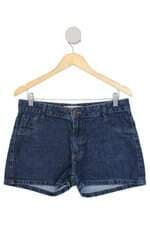 shorts jeans glam feminino azul