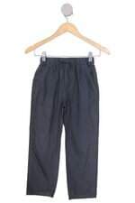 calça de tecido Zara kids cinza com cós com elástico