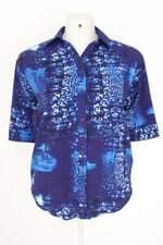 camisa M.Officer masculina estampada com barra mullet