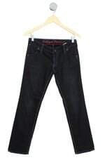 calça de sarja Tommy Hilfiger feminina preta