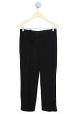calça de tecido feminina preta