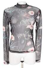 Blusa C&A em Tule Estampa Floral