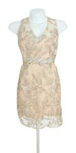 vestido Handbook feminino bege com forro